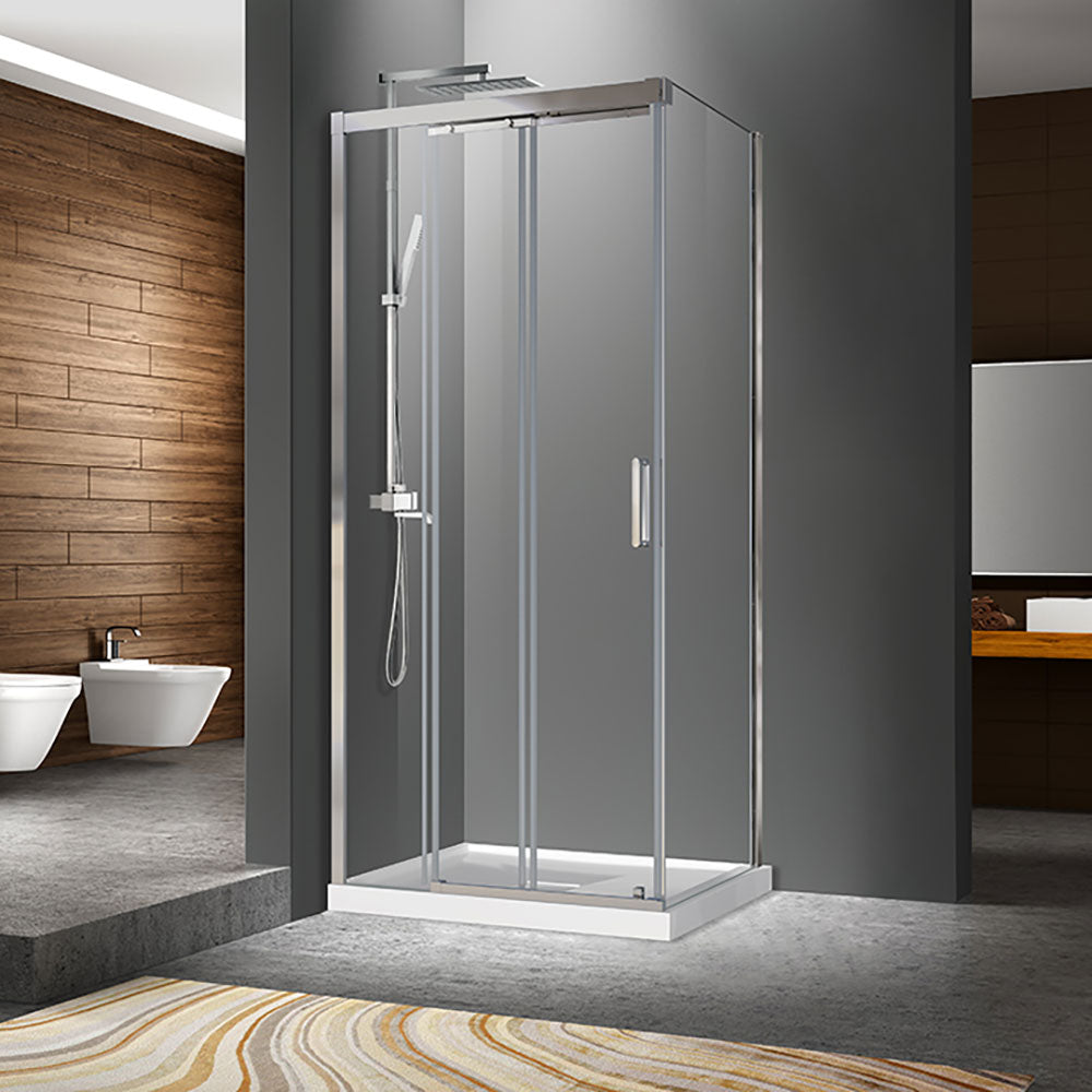 Porte de douche Zitta Caldara 36x36 chrome